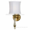 CE Europe hotel crystal wall lamps and hotel brass wall lamp for bedside